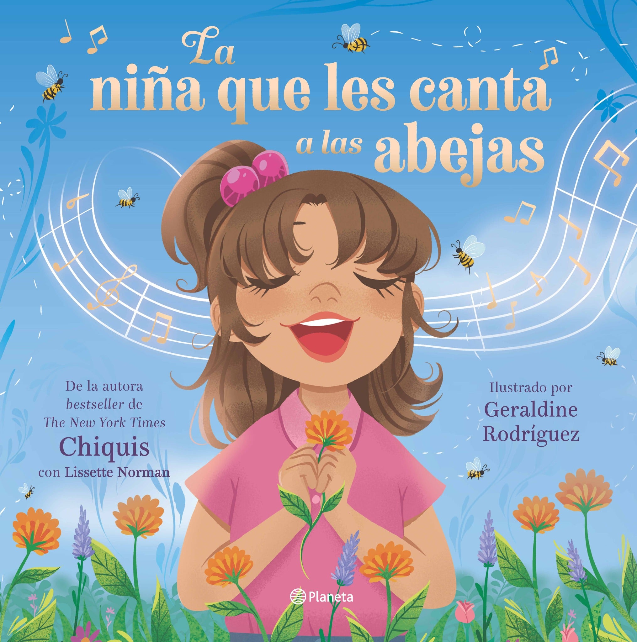 Cover image for La niña que les canta a las abejas / The Girl Who Sings to Bees ISBN 9786073924375